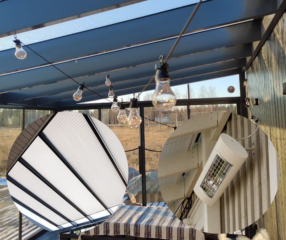 Lisävarusteet ja niiden vaikutus lasiterassin hintaan