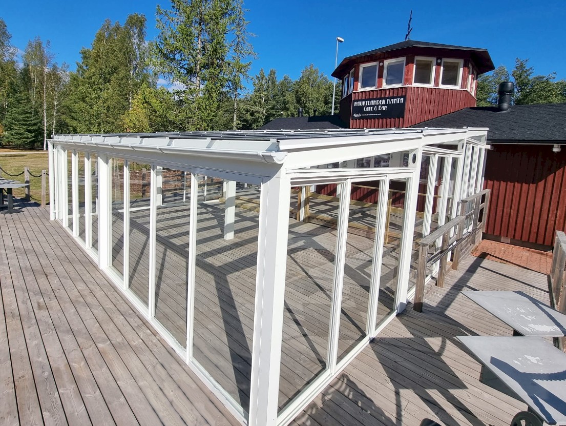 Lasiterassi ravintolaan